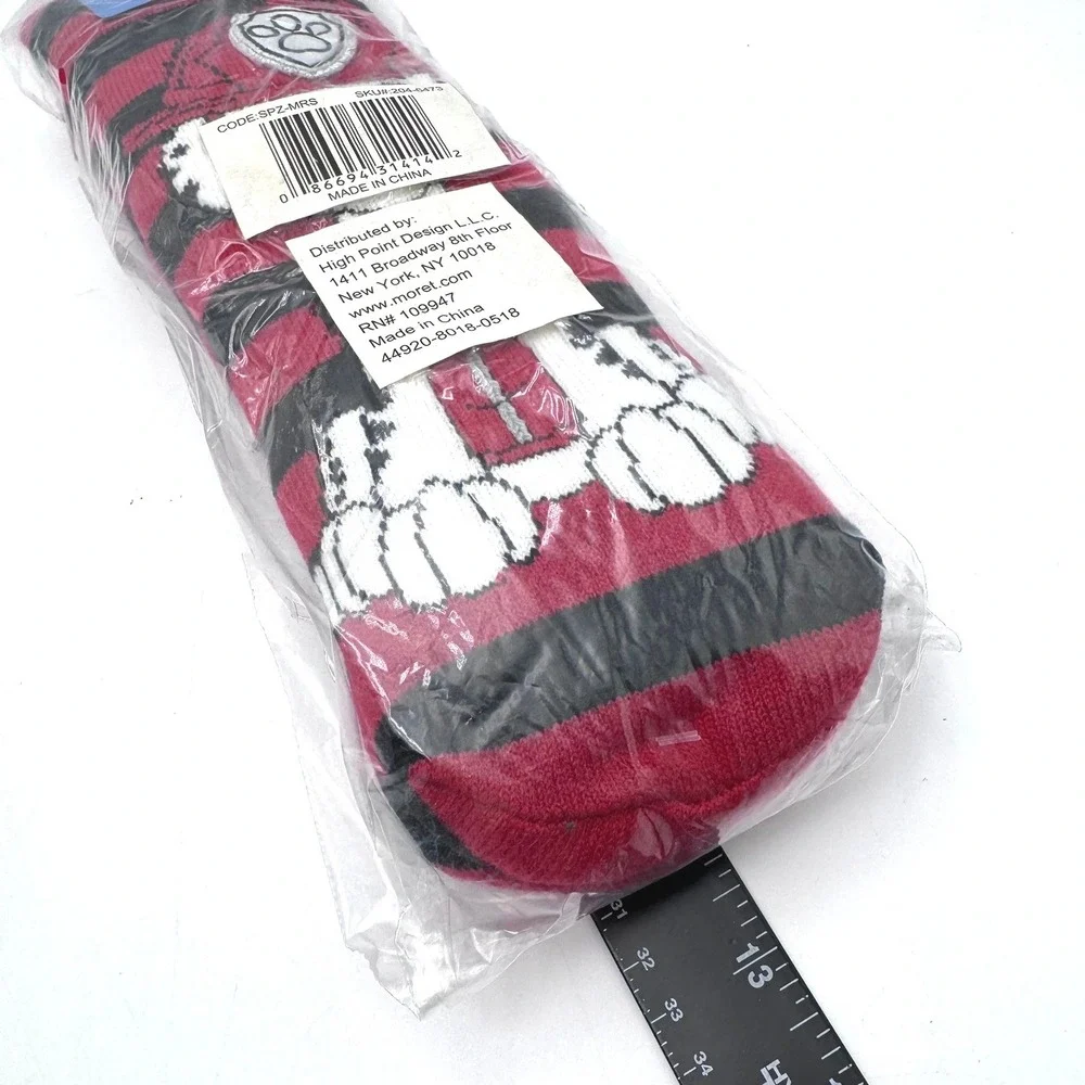 PAW PATROL NEW Marshall Cozy Warmers Kids Slipper Sock Size‎ 6-8.5 Red Black